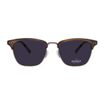 Shinola // Men´s Square Sunglasses // Satin Gunmetal + Grey Lenses