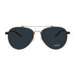 Shinola // Men´s Aviator Sunglasses // Satin Gold Black + Green Lenses