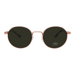 Shinola // Men´s Round Sunglasses // Rose Gold + Green Lenses