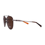 Shinola // Men´s Aviator Sunglasses // Gunmetal Grey + Brown Lenses