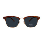 Shinola // Men´s Square Sunglasses // Satin Gold + Green Lenses