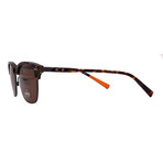 Shinola // Men´s Square Sunglasses // Satin Gunmetal Havana + Brown Lenses