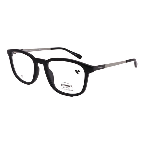 Shinola // Men´s Square Optical Glasses  // Black  + Clear Demo Lenses