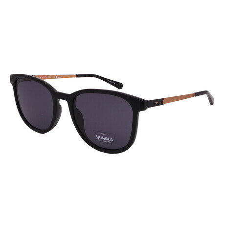 Shinola // Men´s Square Sunglasses // Black + Grey Lenses