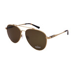 Shinola // Men´s Aviator Sunglasses // Shiny Gold  + Brown Polarized Lenses