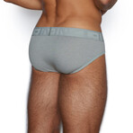 Hand Me Down Low Rise Brief Garrett // Gray Heather (S)