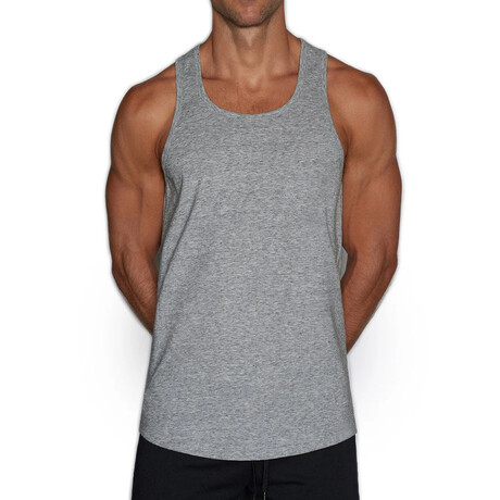 Perfect Pima Relaxed Tank // Gray Heather (XS)