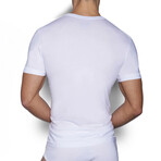 Core Deep V-Neck T-Shirt // White (S)