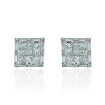 18K White Gold Diamond Stud Earrings II // Pre-Owned