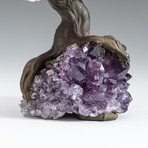 Medium Genuine Rose Quartz Clustered Gemstone Tree on Amethyst Matrix (The Love Tree)