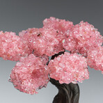 Medium Genuine Rose Quartz Clustered Gemstone Tree on Amethyst Matrix (The Love Tree)