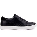 Men's Perforated Stripes Sneakers // Black (Euro: 41)