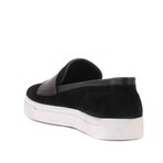 Men's Suede Monk Strap Loafer Sneakers // Black (Euro: 40)