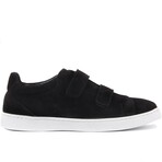 Men's Suede Velcro Sneakers // Black (Euro: 44)