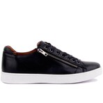 Men's Zip On Sneakers // Black (Euro: 40)