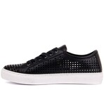 Men's Square Perforated Sneakers // Black (Euro: 40)