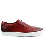 Men's Brogue Sneakers // Burgundy (Euro: 41)