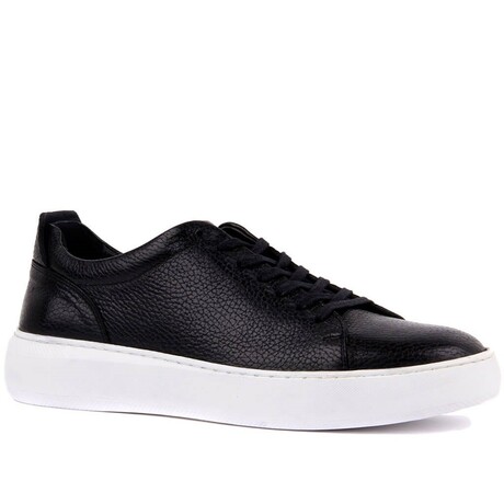 Men's Textured Sneakers // Black (Euro: 40)