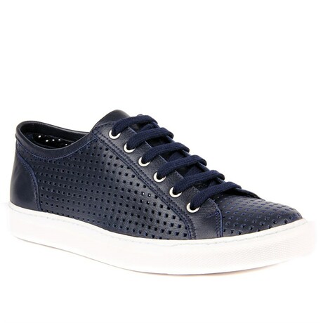 Men's Perforated Sneakers // Navy Blue (Euro: 40)