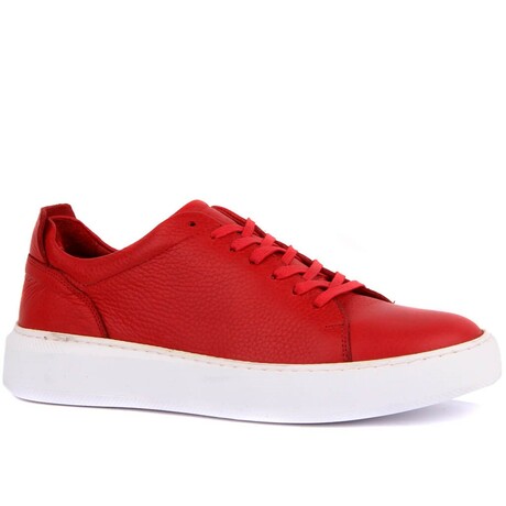 Men's Textured Sneakers // Red (Euro: 40)