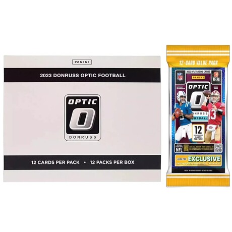 2023 Panini Donruss Optic NFL Football Fat Pack Cello Box // Chasing Rookies (Stroud, Richardson, Nacua, Gibbs Etc.)