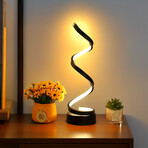 Spiral Lamp For Office // Deep-Black