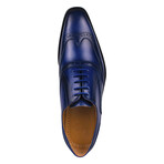 Harrison // Genuine Leather Oxford  Lace-Up Dress Shoe // Royal (US: 10.5)