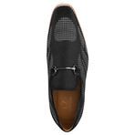 Powerball // Tuxedo Canvas Textile And Suede Leather Slip-On Shoes // Black (US: 10.5)