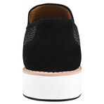 Powerball // Tuxedo Canvas Textile And Suede Leather Slip-On Shoes // Black (US: 10.5)