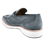 Powerball // Tuxedo Canvas Textile And Suede Leather Slip-On // Gray (US: 9.5)