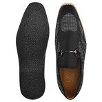 Powerball // Tuxedo Canvas Textile And Suede Leather Slip-On Shoes // Black (US: 9.5)