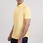 Feather Soft Piqué Half Sleeve Polo Shirt // Yellow (XS)