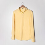 Feather Soft Piqué Full Sleeve Polo Shirt // Yellow (XS)