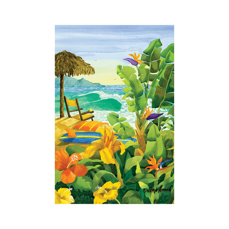 Tropical Holiday Print on Acrylic Glass by Robin Wethe Altman (16"H x 24"W x 0.25"D)