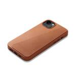 Leather Wallet Case with MagSafe // iPhone 15/14 Plus (Tan)