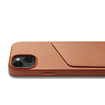 Leather MagSafe Wallet Case // iPhone 14/13 (Tan)