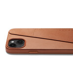 Leather Wallet Case with MagSafe // iPhone 15/14 Plus (Tan)