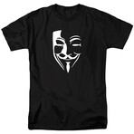 Guy Fawkes Mask // Black (XL)