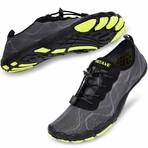 Hiitave Men's Barefoot Mesh Water Shoes // Gray + Green (Euro: 44)