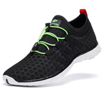 Aleader Men's Quick Drying Aqua Water Shoes // Black + Neon Green (US: 12)