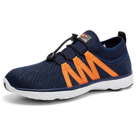 Aleader Men’s Xdrain Hydrogy Water Shoes // Navy + Orange (US: 8)