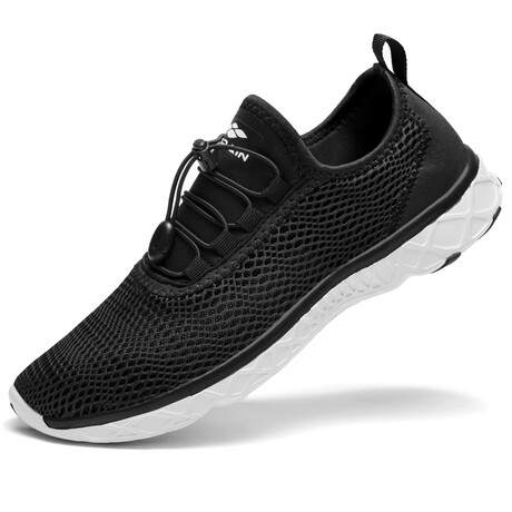 Aleader Men's Xdrain Classic Knit 3.0 Water Shoes // Black + White (US: 8)