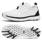 Aleader Men's Xdrain Classic Knit 3.0 Water Shoes // White + Black (US: 10.5)