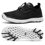 Aleader Men's Xdrain Classic Knit 3.0 Water Shoes // Black + White (US: 11)