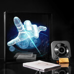 3D Hologram LED Fan with Frame