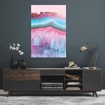 Pastel Agate Print on Acrylic Glass by Emanuela Carratoni (16"H x 24"W x 0.25"D)