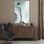 Cool Agate Fragment II Print on Acrylic Glass by Patricia Pinto (16"H x 24"W x 0.25"D)