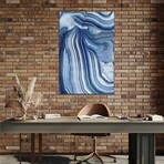 Agate Indigo II Print on Acrylic Glass by Danielle Carson (16"H x 24"W x 0.25"D)