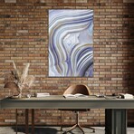 Agate Flow I Print on Acrylic Glass by Danielle Carson (16"H x 24"W x 0.25"D)