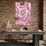 Pink Agates Print on Acrylic Glass by Emanuela Carratoni (16"H x 24"W x 0.25"D)